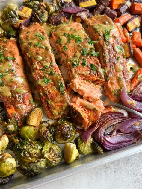 Maple Dijon Salmon Sheet Pan Something Nutritious