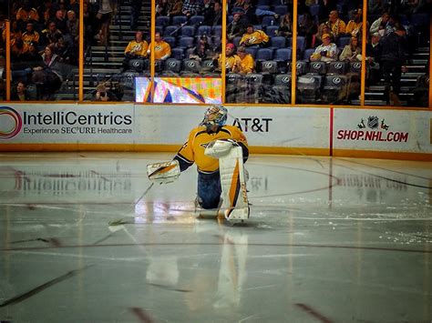 A pic of our fearless goalie. Pekka Rinne. Go Preds – missing Nashville