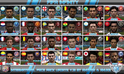 International Face Pack Update V Fifa Infinity Mods