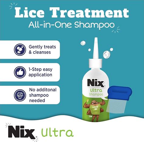 Nix Ultra Lice Treatment And Prevention Kit Hair Shampoo And Spray 120 Ml