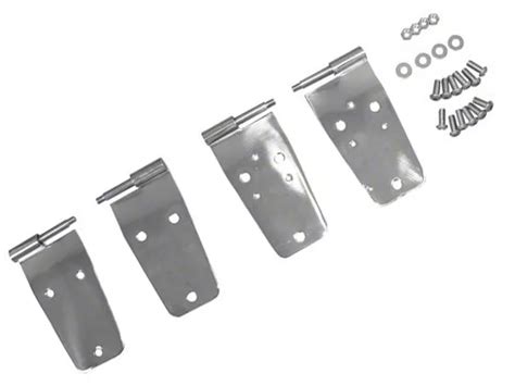 Rugged Ridge Jeep Wrangler Full Door Hinge Set 4 Pcs Stainless Steel