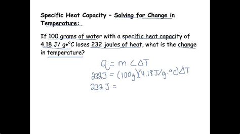 How To Find Change In Temperature - The symbol c stands for specific ...