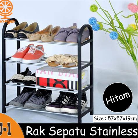 Jual Rak Sepatu Sendal Portable Multifungsi Storage Organizer 4 Susun