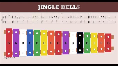 How To Play Jingle Bells On A Xylophone 15 Keys Fullcolors By Youtube