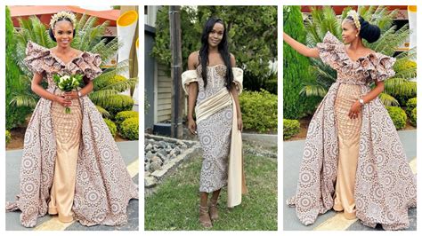 Exquisite Shweshwe Wedding Dresses 2024 For Makoti Styles 2d