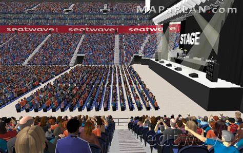 O2 Arena London seating plan - Detailed seat numbers - MapaPlan.com