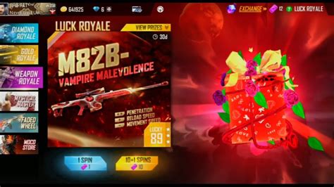 I Got M82B VAMPIRE MALEVOLENCE In Weapon Royal Garena Free Fire