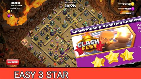 Easily 3 Star Championship Qualifier Challenge In Clash Of Clanscoc Gaming Games Clash