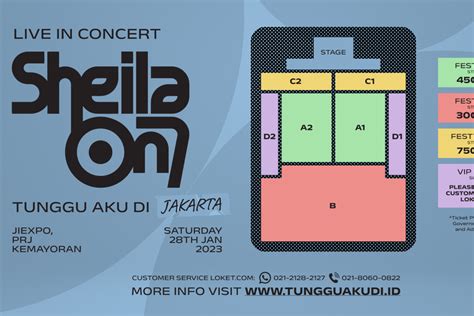 Harga Tiket Dan Seating Plan Konser Sheila On Termurah Rp