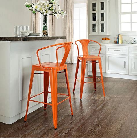 Crosley Furniture Amelia Set Of 2 Metal Cafe Barstools