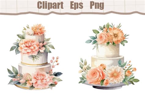 Wedding Cake Clipart Graphic by NightDesign · Creative Fabrica