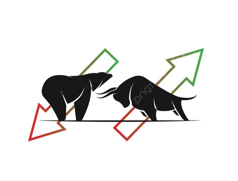 Stock Market Trends Illustrated With Bull And Bear Vectors Demonstrating Growth Vector Economy