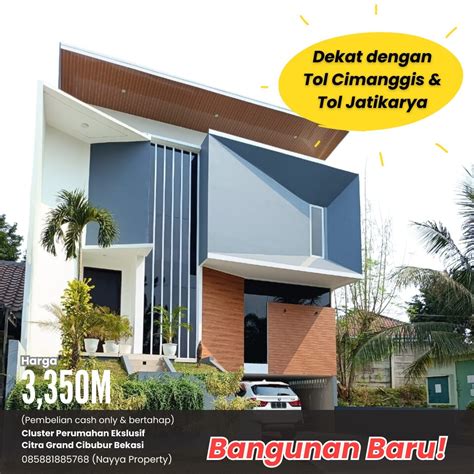 For Sale Rumah Baru Siap Huni Dalam Cluster Perumahan Ekslusif Citra