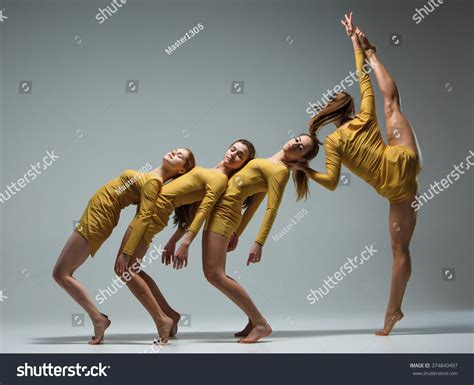 Group Modern Ballet Dancers Stock Photo 374840497 Shutterstock