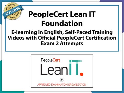 Peoplecert Lean It Foundation E Learning In English Self Paced