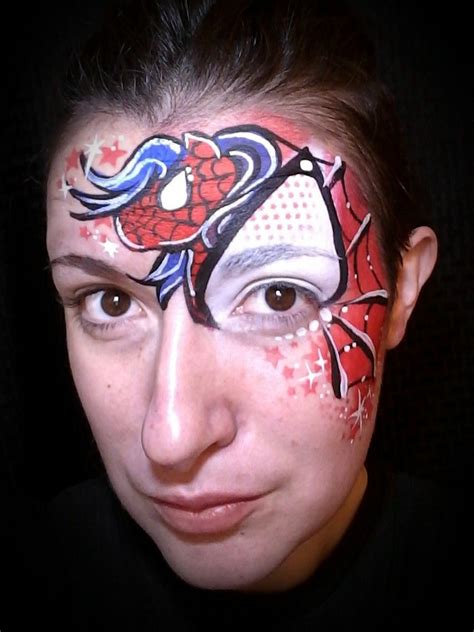 Spiderpony Spiderman Design Face Paint Painted By Stephanie Lewis Of