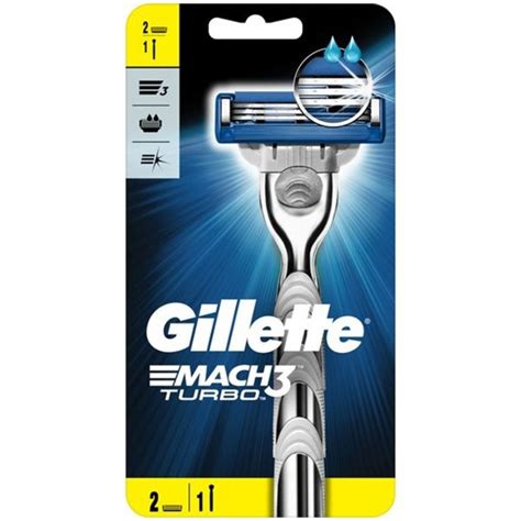 Gillette Mach3 Turbo Scheersysteem Incl 2 Mesjes