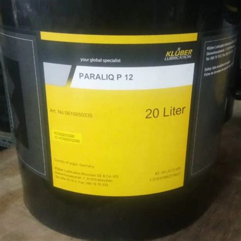 Jual Kluber Paraliq P Liter Original From Germany Jakarta