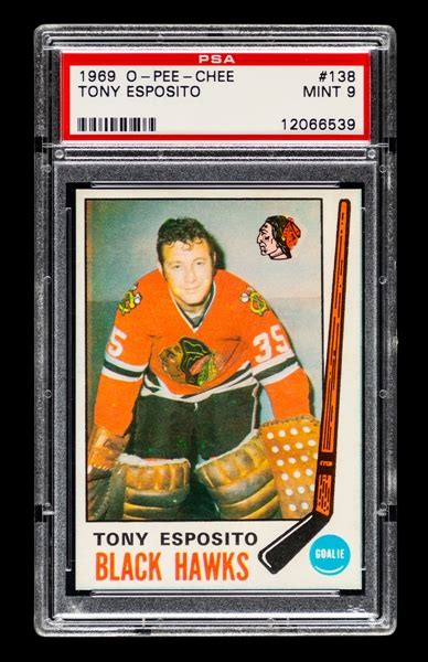 Lot Detail O Pee Chee Hockey Card Hofer Tony Esposito