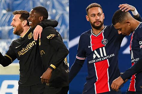 PSG 3e Barça 2e Top 6 des meilleures attaques d Europe cette saison