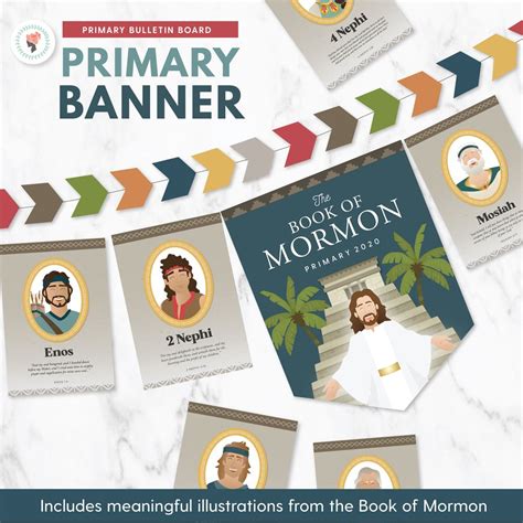 2020 Primary Book Of Mormon Bulletin Board Kit The Red Headed Hostess Primary Books The