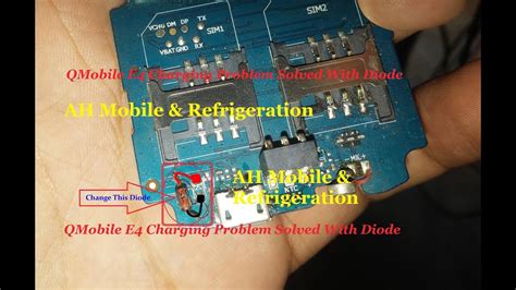 Qmobile E4 Charging Problem Solved With Charging Diode Youtube