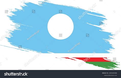 Sakha Republic Flag Grunge Texture Stock Vector Royalty Free