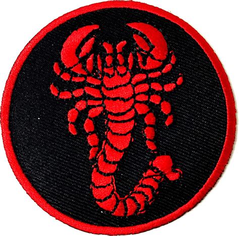 Th Red Scorpion Army Tactical Morale Patch Biker Motorcycle