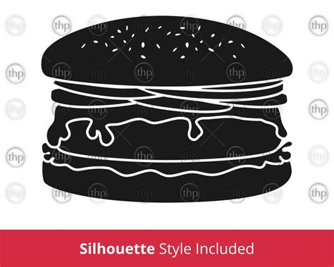 Cheeseburger Svg Hamburger Svg Burger Svg Fast Food Svg Etsy