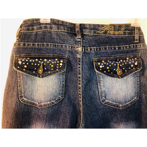 Platinum Plush Rhinestone Embellished Jeans Gem