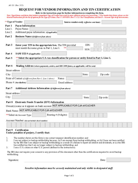 Fillable Online Taxpayer Identification Numbers Tininternal Revenue