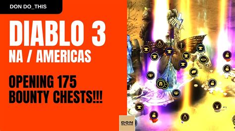 Diablo 3 Season 26 Opening 175 Bounty Caches YouTube