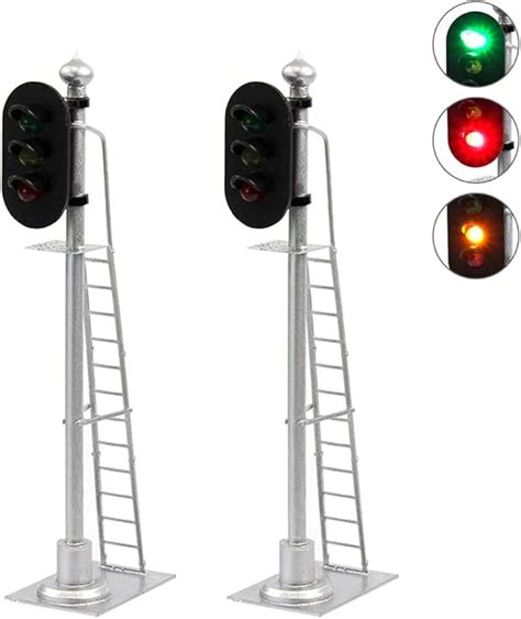 Amazon Jtd Gyr Pcs Model Railroad Train Signals Lights Block