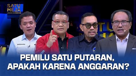 Satu Meja Prabowo Gibran Satu Putaran Habiburokhman Satu Atau Dua