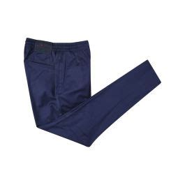 Kiton Blue Virgin Wool Pants IsuiT