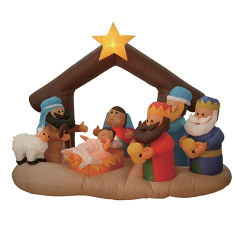 Amazing Christmas Inflatable Nativity Scene Decor for a Wonderful Night ...