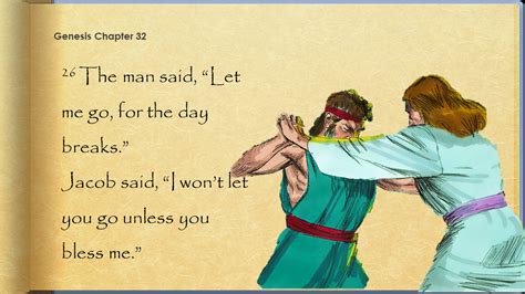 Genesis Jacob Wrestled With God Pnc Bible Reading Illustrated