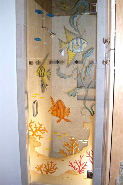 Glass With Beach Designs Sans Soucie Art Glass