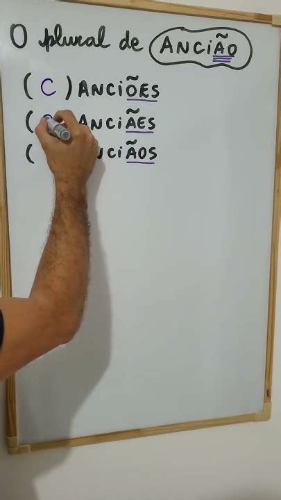 Qual O Plural De Ancião - O plural de ANCIÃO - YouTube