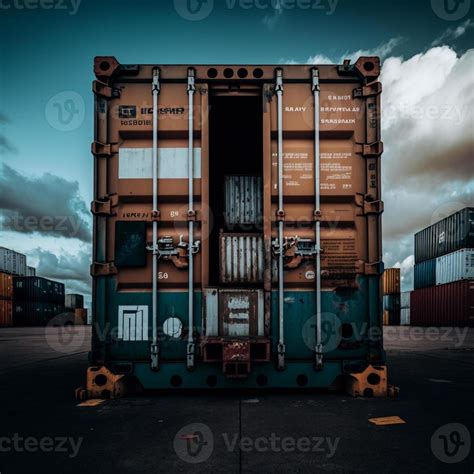 Container operation in port series 19035631 Stock Photo at Vecteezy