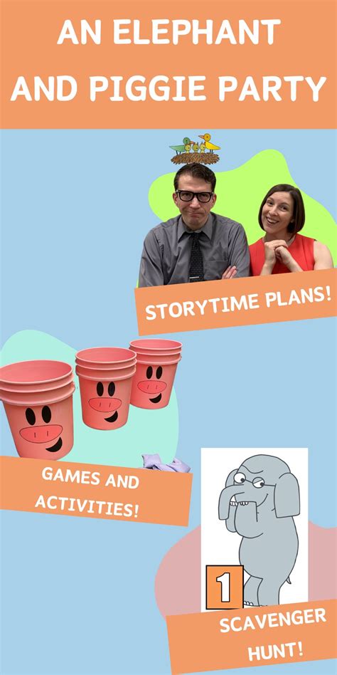 Elephant and Piggie Party – The Lego Librarian | Piggie and elephant