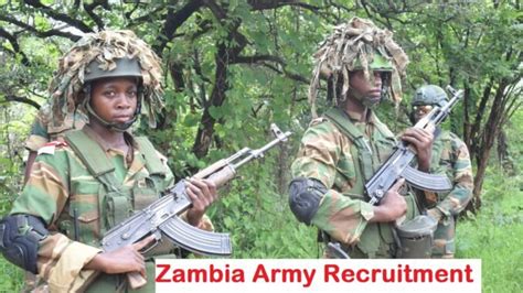 Zambia Army Recruitment 20242025 Army Application Form Portal How