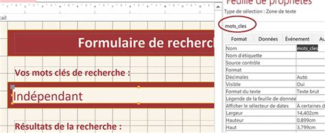 Formulaire De Recherche Sans Code Vba Access