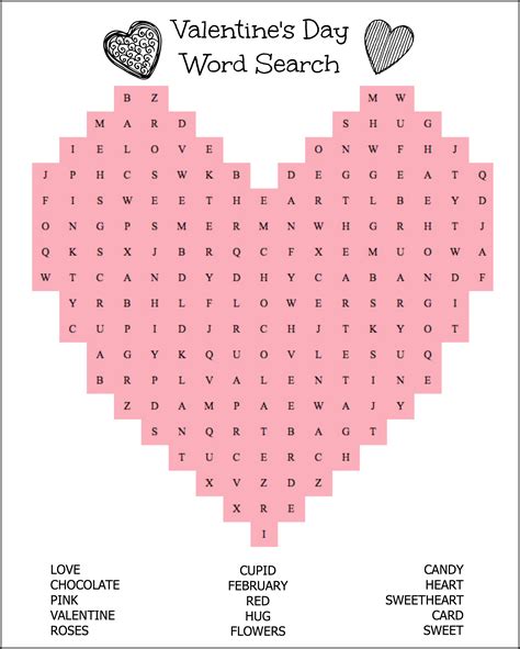 Free Printable Valentines Day Puzzles Printable Templates