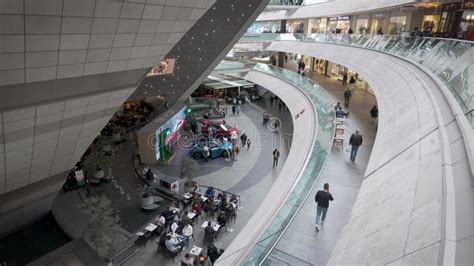 People Shopping At Kanyon Shopping Center In Levent Business District