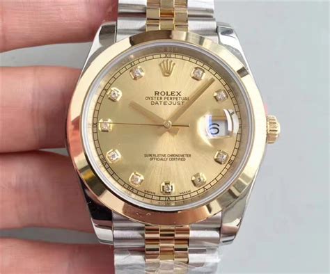 Rolex Datejust Ii Two Tone Gold Watch 126303 0012 Swiss Replica Gold Dial