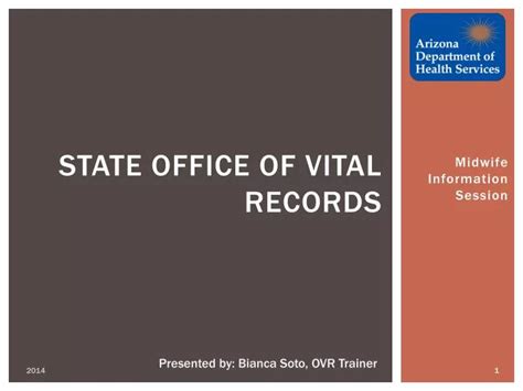 Ppt State Office Of Vital Records Powerpoint Presentation Free