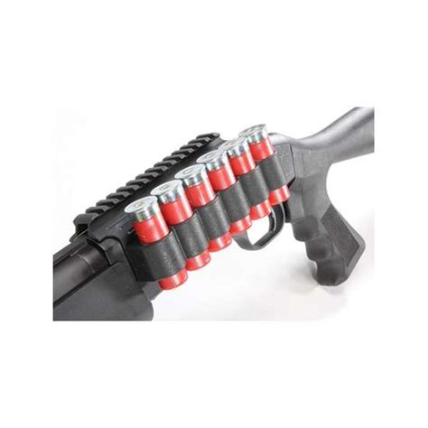 Tacstar Shotgun Rail Mount With Sidesaddle Black Hardcoat