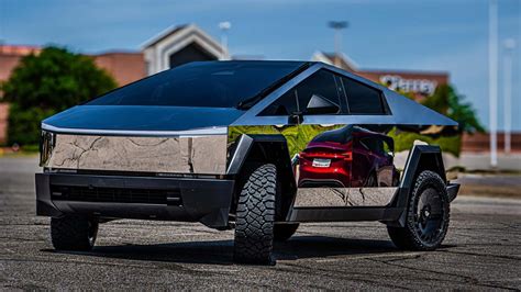 This Tesla Cybertruck Looks Like A Mirror On Wheels Its For Sale