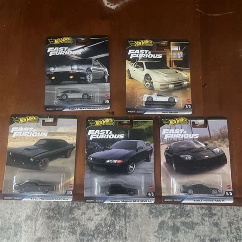 HOT WHEELS FAST Furious Premium Mix Nissan Skyline GTR Honda Toyota Set